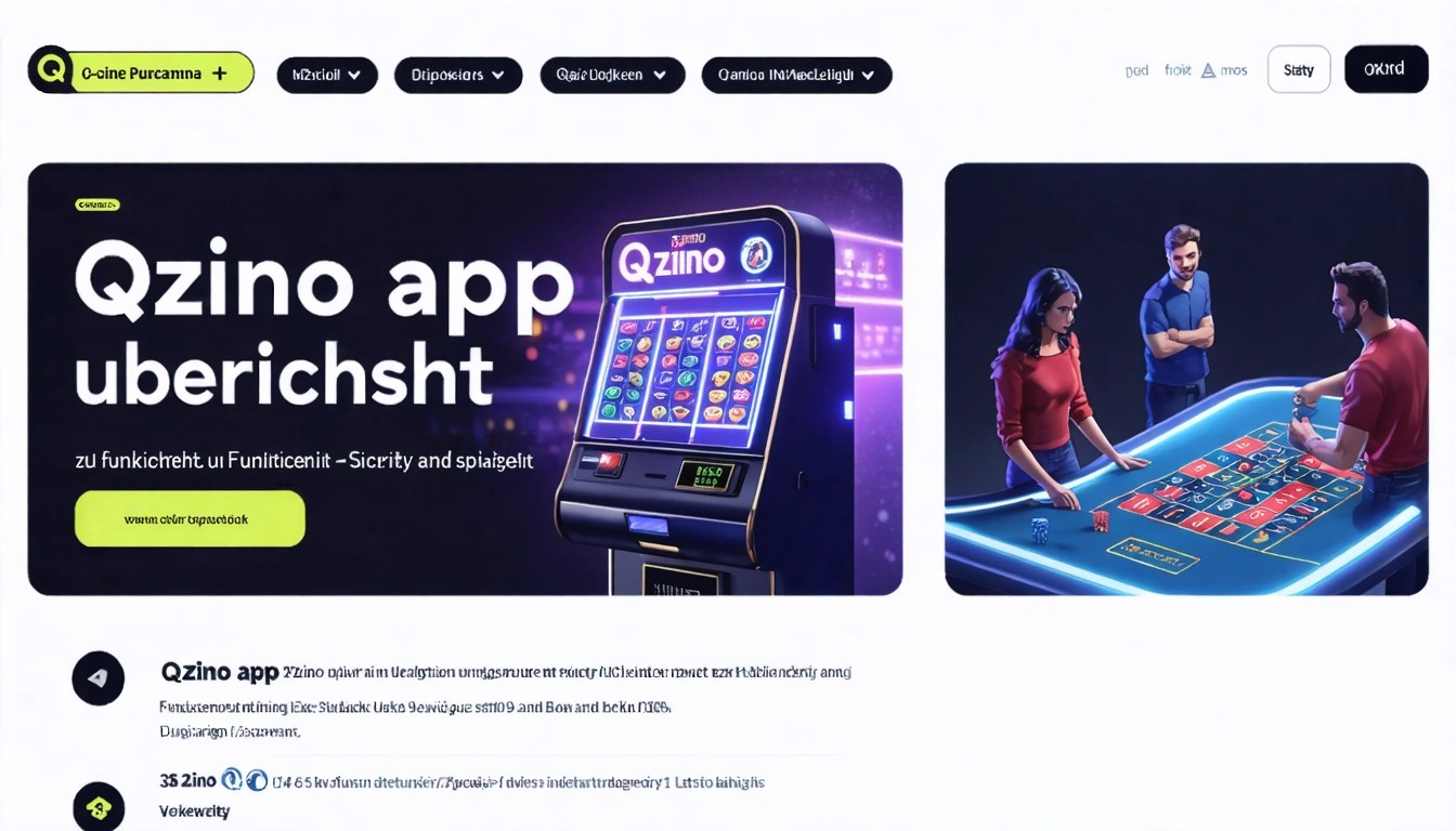 Qzino app Übersicht zu Funktionen Sicherheit und Spielen